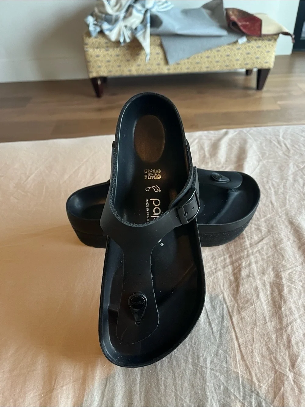 Birkenstock Papillio Gizeh Flex Platform  Black  Women's Sandal